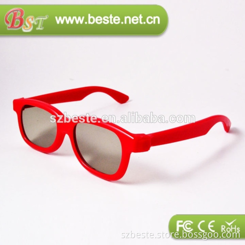 Promotion!! plastic polarized kids 3d glasses, movie 3d glasses